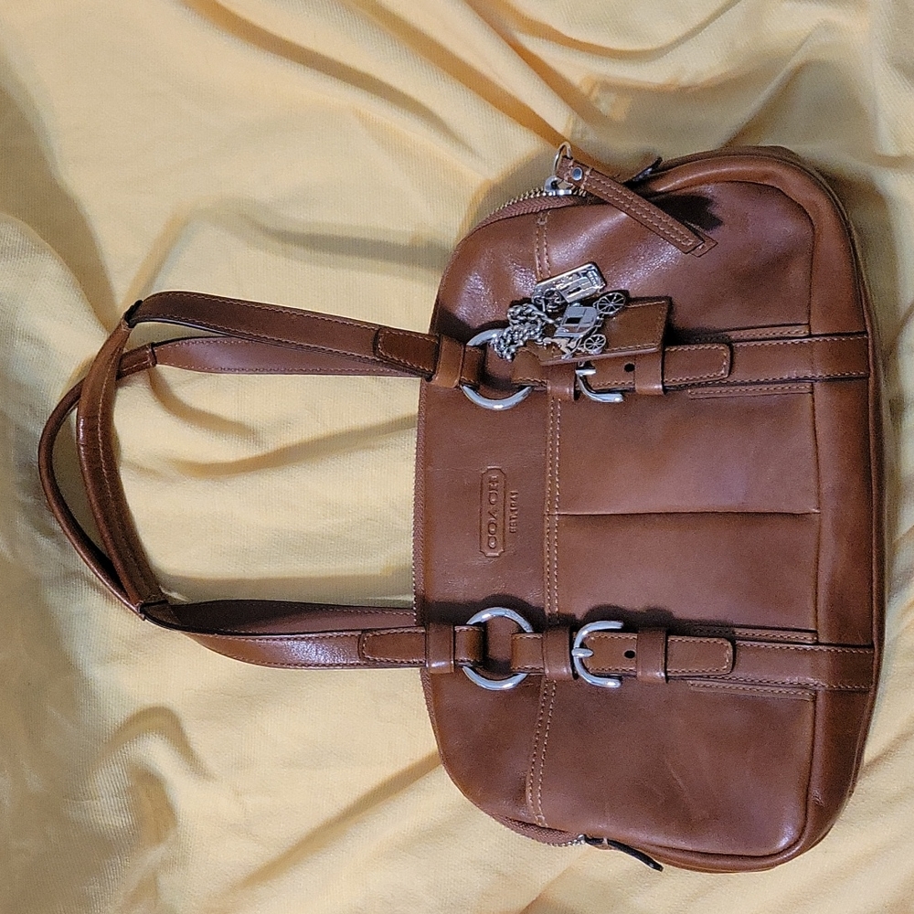 Coach Bag Leather Brown